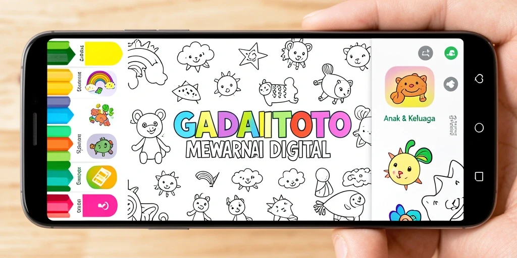 Antarmuka GADAITOTO dengan fungsi Mewarnai Digital yang menarik.
