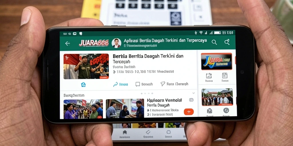 Tampilan antarmuka JUARA666 yang mudah digunakan untuk berita daerah.