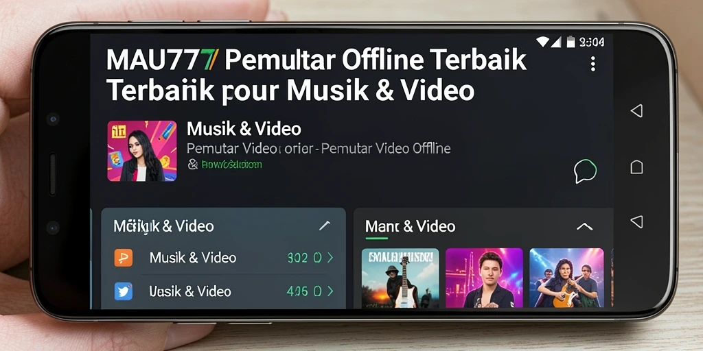 Tampilan antarmuka MAU777 yang menarik dan mudah digunakan untuk Pemutar Video Offline.