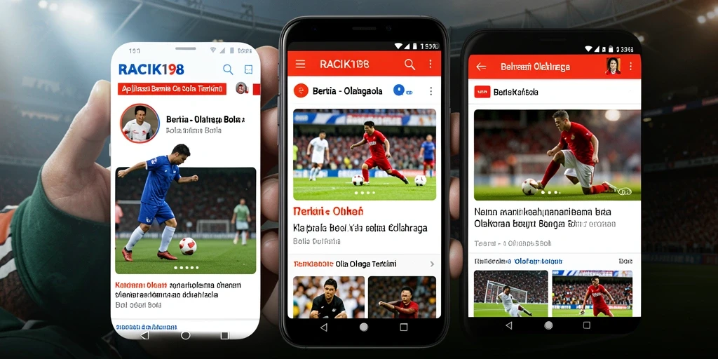 Tampilan antarmuka aplikasi RACIK198 yang sleek dan informatif.