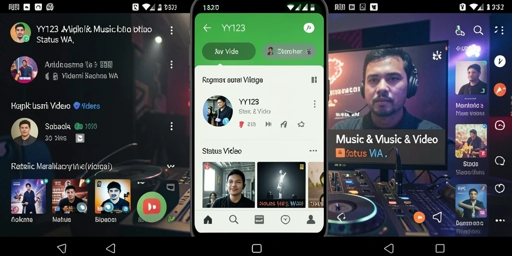 Tampilan antarmuka YY123 yang sederhana dan fungsional untuk status WA.